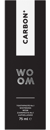 WOOM Carbon balinamoji dantų pasta, 75 ml