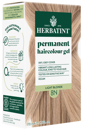 HERBATINT 8N Ligth Blonde plaukų dažai, 170 ml