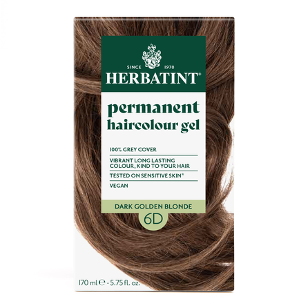 HERBATINT 6D Dark Golden Blonde plaukų dažai, 170 ml