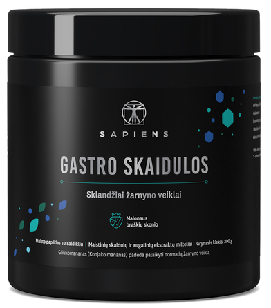 SAPIENS Gastro Skaidulos milteliai, 300 g