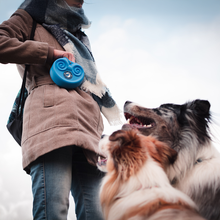 KIWI WALKER patogus, lengvai valomas, mėlynas saldainių maišelis, 1 vnt.