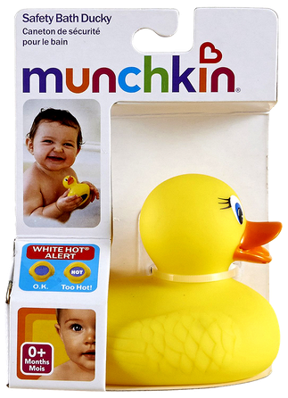 MUNCHKIN Safety Bath Duck reaguojantis į karštą vandenį 0m+  žaislas, 1 vnt.