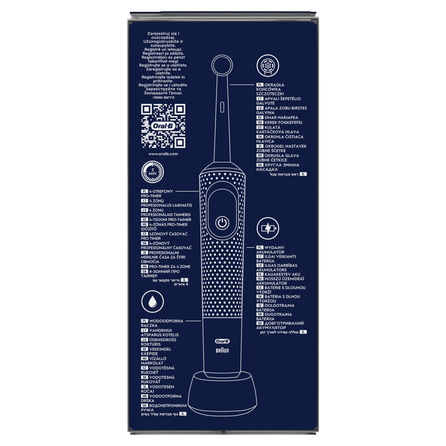 ORAL-B Vitality Pro Protect X Clean Vapor Blue elektrinis dantų šepetėlis, 1 vnt.