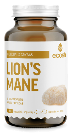 ECOSH Lion's Mane kapsulės, 90 vnt.
