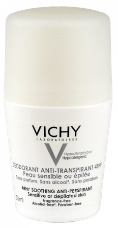 VICHY Sensitive 48h antiperspirantas, 50 ml