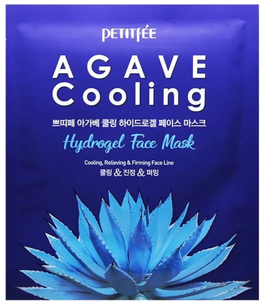 PETITFEE Agave Hydrogel vėsinanti veido kaukė, 32 g