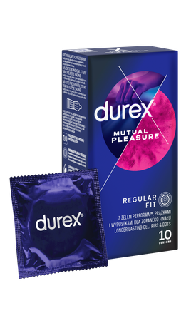 DUREX Mutual Pleasure prezervatyvai, 10 vnt.