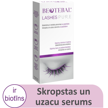 BEOTEBAL su peptidais blakstienų ir antakių, 3 ml