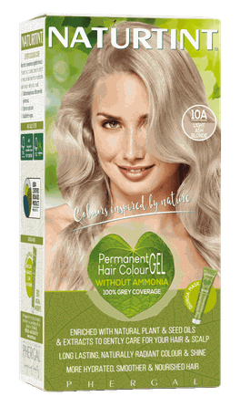 NATURTINT Light Ash Blonde 10A  ilgalaikiai, be amoniako plaukų dažai, 1 vnt.