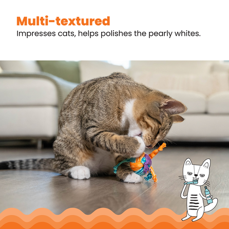 CATSTAGES Catnip Tons Of Tails, spalvotas žaislas, 1 vnt.