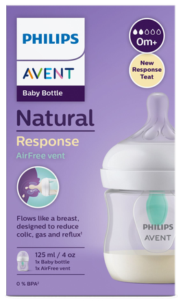 PHILIPS Avent Natural Response „AirFree“ 0m+ buteliukas, 125 ml