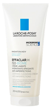 LA ROCHE-POSAY Effaclar H Iso-Biome valomasis kremas, 200 ml