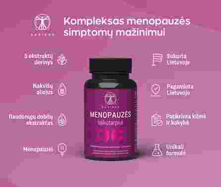 SAPIENS Menopauzės Laikotarpiui kapsulės, 60 vnt.