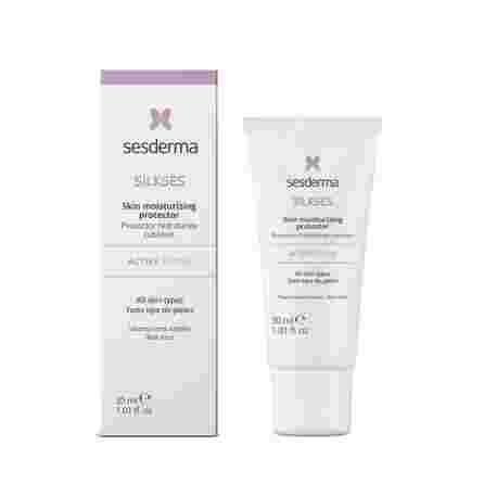 SESDERMA Silkses Skin Moisturizing Protector, drėkinantis, raminantis veido kremas, 30 ml