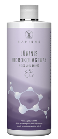 SAPIENS Jūrinis Hidrokolagenas (miško uogų sk.) skystis, 500 ml