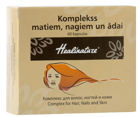 HEALINATURE plaukams, nagams, odai kapsulės, 60 vnt.