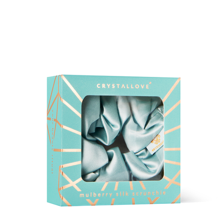 CRYSTALLOVE Amazonite šilkinė plaukų juosta, 1 vnt.