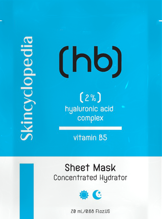 SKINCYCLOPEDIA su hialurono rūgštimi ir vitaminu B veido kaukė, 1 vnt.