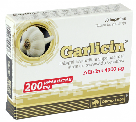 OLIMP LABS Garlicin kapsulės, 30 vnt.