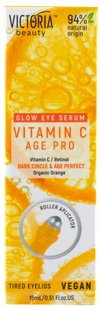 VICTORIA BEAUTY Age Pro Vitamin C Eye akių serumas, 15 ml