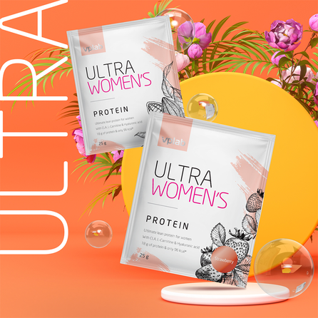 VPLAB Ultra Womens Protein Strawberry milteliai, 25 g