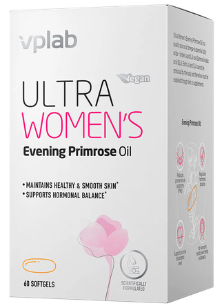 VPLAB Ultra Women's Evening Primrose minkštos gelio kapsulės, 60 vnt.