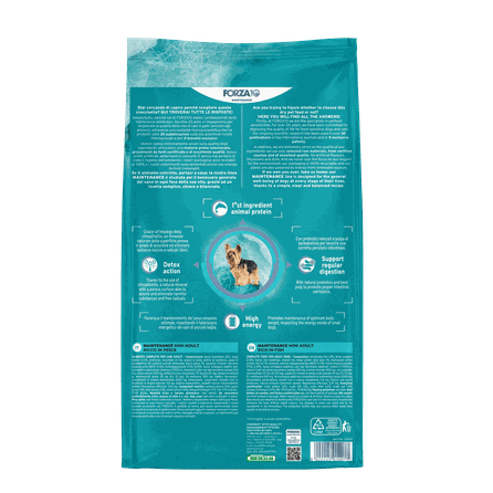 FORZA10 Maintenance Mini, mažų veislių šunims, su žuvimi sausas pašaras, 4 kg