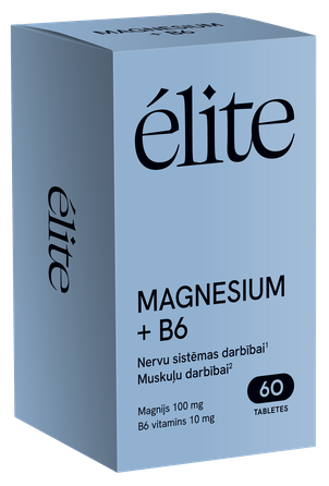 ELITE Magnesium + B6 tabletės, 60 vnt.