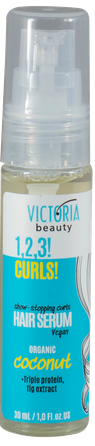 VICTORIA BEAUTY 1,2,3! Curls! for Curly Hair plaukų serumas, 30 ml