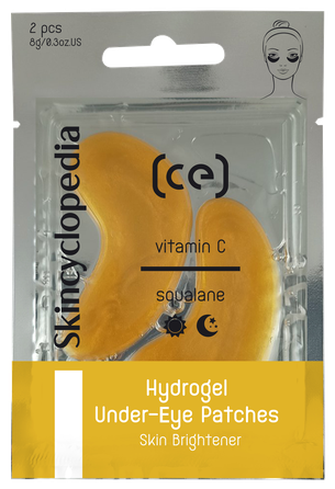 SKINCYCLOPEDIA su vitaminu C, niacinamidu ir hialurono rūgštimi paakių pagalvėlės, 2 vnt.