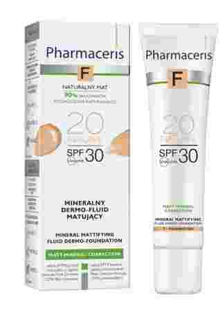 PHARMACERIS F Matt-Mineral SPF 30 Natural makiažo pagrindas, 30 ml
