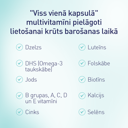 ELEVIT  Breastfeeding vitaminų kompleksas,  kapsulės, 30 vnt.