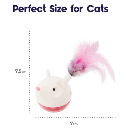 CATSTAGES Hunt N Swat Treat Tumblers, rožinis žaislas, 1 vnt.