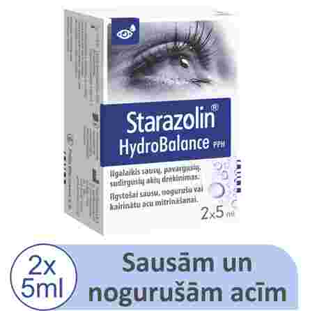 STARAZOLIN   HydroBalance, sausoms ir pavargusioms akims akių lašai, 2 vnt.