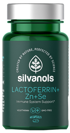 SILVANOLS PREMIUM Lactoferrin+Zn+Se  kapsulės, 60 vnt.