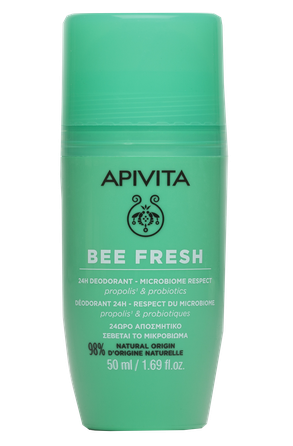 APIVITA Bee Fresh 24h Microbiome Respect dezodorantas, 50 ml