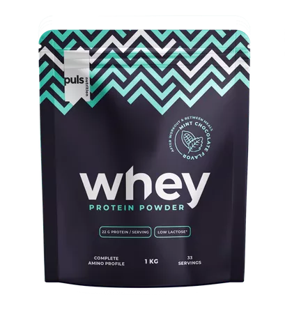 PULS NUTRITION Whey Protein Mint Chocolate milteliai, 1000 g