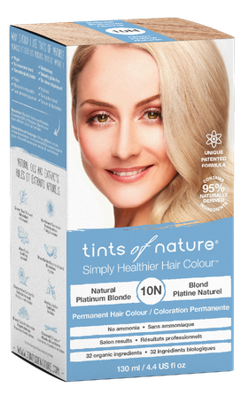 TINTS OF NATURE T10N Natural Platinum Blonde plaukų dažai, 130 ml