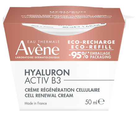 AVENE Hyaluron Activ B3 Cell Renewal Refill veido kremas, 50 ml