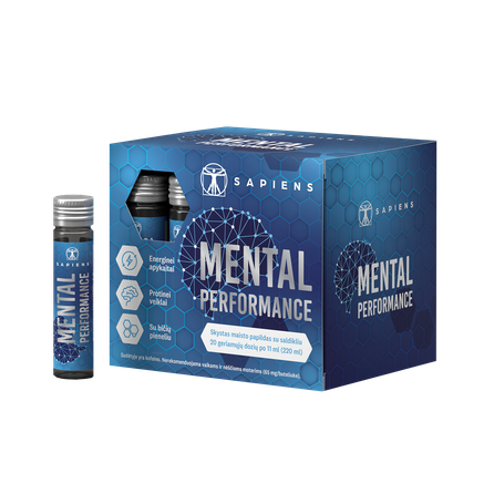 SAPIENS Mental Performance ampulės, 11 ml