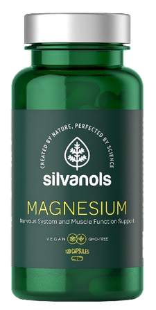 SILVANOLS Magnesium nervų sistemai ir raumenų funkcijai kapsulės, 120 vnt.