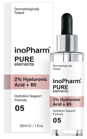 INOPHARM 2% Hyaluronic Acid + B5 serumas, 30 ml