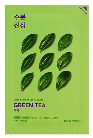 HOLIKA HOLIKA Pure Essence Green Tea veido kaukė, 23 ml