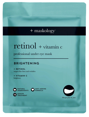 MASKOLOGY With Retinol Eye paakių kaukė, 3 poros