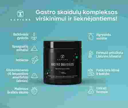 SAPIENS Gastro Skaidulos milteliai, 300 g