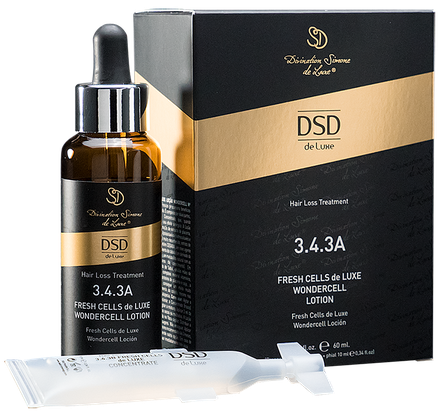 DSD DE LUXE Fresh Cells Wondercell 3.4.3A plaukų augimo skatinimui losjonas, 1 vnt.