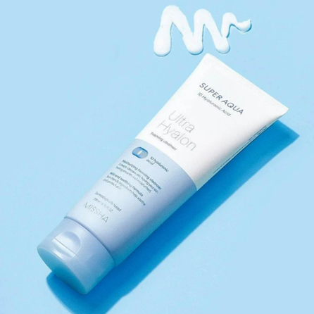 MISSHA Super Aqua Ultra Hyalron, su hialurono rūgštimi  valomosios putos, 200 ml
