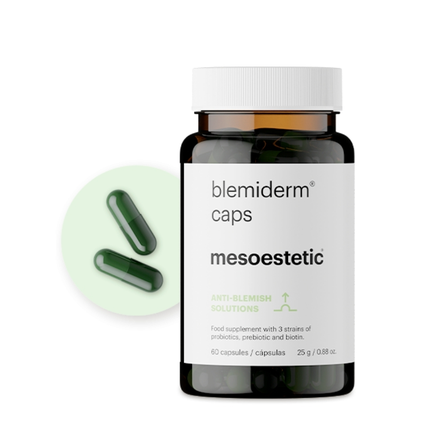 MESOESTETIC Blemiderm Caps, nuo aknės kapsulės, 60 vnt.