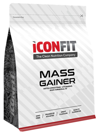 ICONFIT Mass Gainer - Banana milteliai, 1500 g