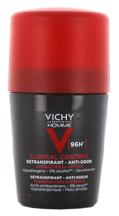 VICHY Homme Deo Clinical Control Roll-On 96h dezodorantas, 50 ml